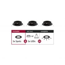 Spots encastrés Choose Spots orientable max. 10W Noir mat230 V (92487)