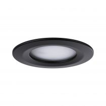 Spots encastrés LED Nova rond 3x6,5W Noir/dépoli fixe gradable sur 3niveaux kit de 3 (94474)