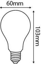 Standard A60 Filament LED 8W E27 2700K 806lm Dimmable Claire (28652)