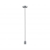 Suspension Tilla Neordic max1x60W E27 gris aluminium 230V tissu/métal (78434)