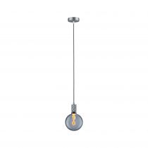 Suspension Tilla Neordic max1x60W E27 gris aluminium 230V tissu/métal (78434)