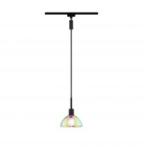 Suspension URail Sarrasani Noir mat#Dichroïque max. 20W E14 sans ampoule (96976)