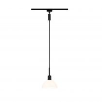 Suspension URail Sarrasani Noir mat#Opale max. 20W E14 sans ampoule (96974)