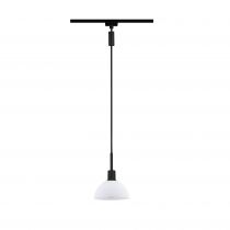 Suspension URail Sarrasani Noir mat#Opale max. 20W E14 sans ampoule (96974)