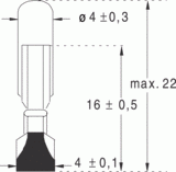 T4,6 4x22 48v 20ma (014400)