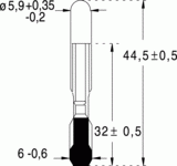 T6,8f 6x44 24v 50ma (011350)