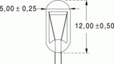 Tl1/2 5x12 6v 200ma lent (018720)