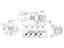 Ts-5e inverseur subminiature (sans thd) 2p on-on (TS-5E)