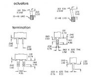 Ts-5e inverseur subminiature (sans thd) 2p on-on (TS-5E)