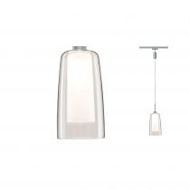 URail LED Pendulum Arido II 5W GU10 chrome matt Avec du verre clair et satiné (94998 )