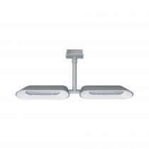 URail Spot LED Dipper 2x8W Chrome mat / Blanc gradable (95469 )