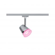 URail Spot sur rail Cone avec illuminant RGBW GU10 350lm max. 20W RGBW 230V Chrome mat (95525)