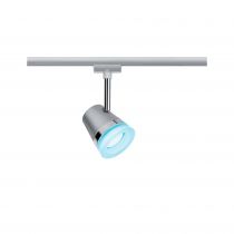 URail Spot sur rail Cone avec illuminant RGBW GU10 350lm max. 20W RGBW 230V Chrome mat (95525)