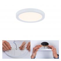 VariFit Panneau encastré LED Areo IP44 rond 118mm 850lm 3000K Blanc (93031)