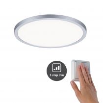 VariFit Panneau encastré LED Areo IP44 rond 230mm 2200lm 4000K Chrome mat (93058)