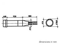 Voyant rond + ringb3 220v - transparent (DRDF220C)